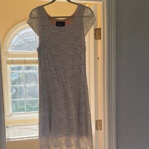 Maeve brand ivory Lace Midi Dress from Anthropologie